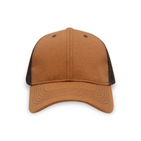 Parche bordado Logo Impreso Sombrero de camionero desgastado Bloque de color personalizado Gorra de camionero de malla