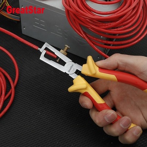 Alicates pelacables de acero aislados de 6 pulgadas (152 mm) y 1000 V con certificación VDE, mango de doble material con agarre cómodo para corte DIY OEM - Product Image 6