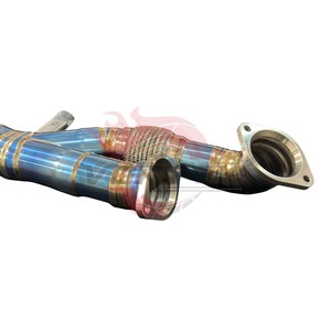 ระบบท่อไอเสียแบบ Catback วาล์วควบคุมความยาวเท่ากัน สีฟ้า Vortex Burnt Titanium สำหรับ BMW G80 M3 G82 G83 M4 S58 3.0T แบบติดตั้งได้โดยตรง - Product Image 4