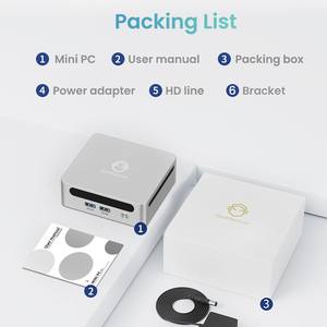 Mini PC GenMachine con AMD <span class=keywords><strong>Ryzen</strong></span> 7 <span class=keywords><strong>4800H</strong></span> de 8 Núcleos y 16 Subprocesos, DDR4 16/32, Disco Duro SSD de 512 GB, Windows 11, Wifi6 para PC Empresarial - Product Image 2