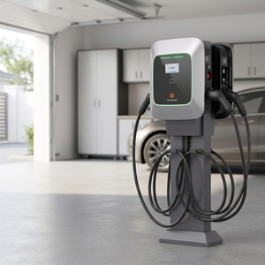 Chargeur AC intelligent pour véhicule électrique OCPP 16J Starcharge Saturn 44kW avec double sortie 22kW, IP55, IK10, certifié MID, pour station de recharge au lieu de travail - Product Image 4