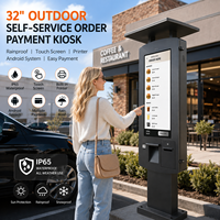 Kiosque de stationnement en libre-service extérieur tout-en-un avec PC Android 32 pouces étanche IP65 pour stationnement en traversée de zone