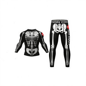 Rashguard de compression pour homme Cody, manches longues, spandex/nylon, séchage rapide, vêtements de sport, MMA, boxe, entraînement en salle de sport, fitness, course à pied, entraînement - Product Image 3