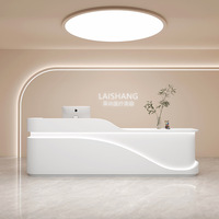 Mostrador de Recepción LED Diding DD26-239 para Salón de Belleza, Tienda de Ropa, Consultorio Dental, Clase de Danza, Empresa