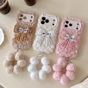 <strong>Fluffy</strong> Cartoon Design Shockproof Cotton Fabric <strong>Phone</strong> <strong>Case</strong> with Magnetic Car Mount &amp; Kickstand for 11/17/16/15/14/13/12 - Product Image 4