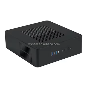 맞춤형 미니 ITX 데스크탑 PC 인텔/AMD 쿼드 CPU 옵션 절반 높이 알루미늄 섀시 (TA65) New CN ATX Power Mini-ITX 데스크탑 - Product Image 3