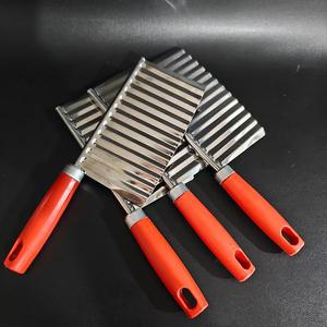 Coupe-légumes multifonctionnel pour la cuisine, coupe-pommes de terre ondulées, coupe-légumes en bandes en acier inoxydable, couteau à frites et à pommes de terre. - Product Image 2