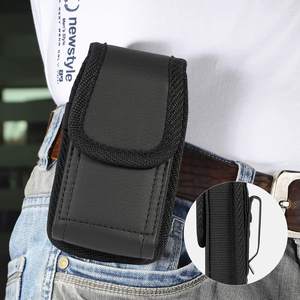 Étui universel en nylon et cuir avec clip ceinture, porte-cartes et pochette de transport pour iPhone 16 15 Pro Max - Product Image 4