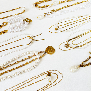 Ensemble de colliers de perles à la mode en acier inoxydable pour femmes comprenant un pendentif lettre <span class=keywords><strong>carte</strong></span> Nicaraqua ours en peluche perle - Product Image 2