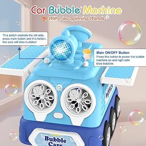 Vente chaude Automatique Savon Bulles Maker Souffleur Pour Enfants En Plein Air Jouet En Plastique Dessin Animé Voiture Enfants Machine À Bulles Avec Lumière - Product Image 4