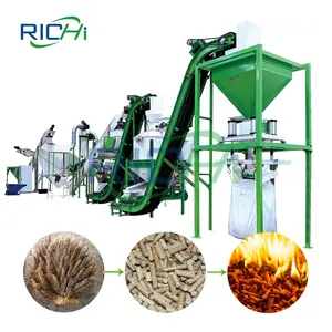 China Advanced 500-700 Kg/H Small Scale Pellet Plants For Wood Shavings And Sawdust