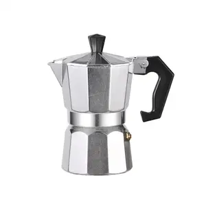 OEM cafetop Stovetop Espresso pembuat kopi Moka cangkir aluminium Mocha Pot kopi