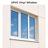 Ventana de Acero y Plástico UPVC Insonorizada y Anticorrosiva para Fábrica, Taller, Estructura de Acero, Ventilación