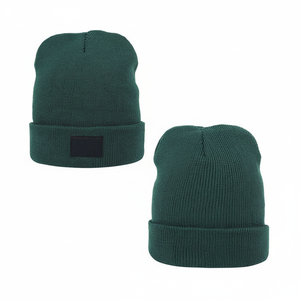 Gorros de Invierno con Logotipo Personalizado, Gorros Tejidos Cálidos al por Mayor, Gorros de Moda Urbana OEM ODM, Gorro Holgado de Punto Unisex - Product Image 1