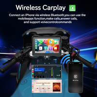 Lecteur multimédia sans fil pour moto, navigation, liaison téléphonique, écran tactile intelligent, écran portable de 5 pouces, lecteur MP5, étanche IP67