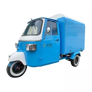 Camion de nourriture mobile avec certification CE, remorque alimentaire à 3 roues pour la vente en Europe, chariot à glace personnalisé - Product Image 3