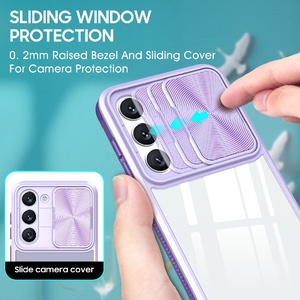 Étui transparent de conception à la mode de luxe pour <span class=keywords><strong>Samsung</strong></span> S23 FE étui de téléphone mince <span class=keywords><strong>housse</strong></span> de protection rigide en PC et TPU avec protecteur de caméra - Product Image 3