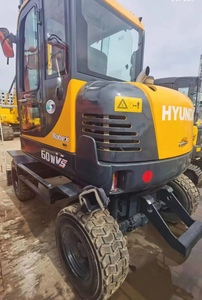 Excavadoras de ruedas usadas Hyundai con certificado CE con cubo Original de Corea del Sur hecho 6 toneladas Hyundai 60W-VS maquinaria de China - Product Image 2