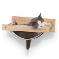 Jouets à gratter muraux DIY pour chats et structures d'escalade pour chats, ainsi que des hamacs en toile épais pour chats à suspendre