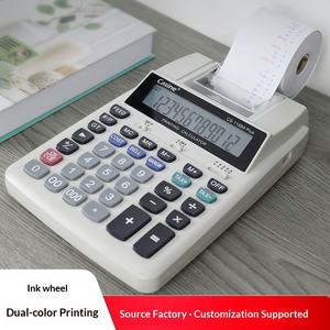 KLT เครื่องคิดเลขพิมพ์ลายหมึก12บิต, เครื่องคิดเลขภาษีตั้งโต๊ะใช้แบตเตอรี่เครื่องพิมพ์แผงพลาสติก - Product Image 6