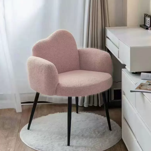 Fauteuil de manucure <span class=keywords><strong>rose</strong></span> INS en forme de pétale, moderne et créatif, pour salon de beauté, <span class=keywords><strong>chaise</strong></span> de loisirs individuelle, canapé de luxe léger en métal, usage commercial - Product Image 3
