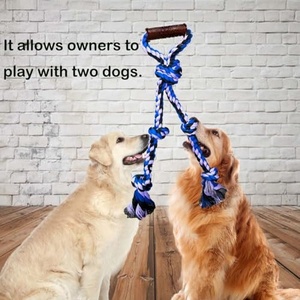 Jouets en corde pour grands chiens, vente en gros, pour l'entraînement, brosse à dents pour chien, écologiques, de luxe, durables, pour le nettoyage des dents, jouets à mâcher en corde de coton pour chiens - Product Image 3