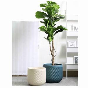 12 Inch Concrete Planters <strong>African</strong> <strong>Violet</strong> Teal Plant Pots <strong>for</strong> <strong>Sale</strong> Without Saucer - Product Image 1