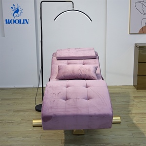 Lit de beauté et spa en forme de S pour soins du visage et sourcils, avec tête réglable, lit esthétique incurvé pour extensions de cils, <span class=keywords><strong>matelas</strong></span> économique pour lit de cils - Product Image 1
