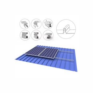 Support de montage pour panneaux solaires <span class=keywords><strong>sur</strong></span> toit métallique, mini <span class=keywords><strong>rail</strong></span> <span class=keywords><strong>solaire</strong></span> en aluminium pour système de <span class=keywords><strong>fixation</strong></span> <span class=keywords><strong>sur</strong></span> toit - Product Image 6