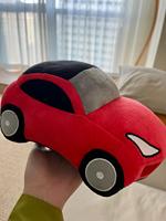 Jouet en peluche éducatif personnalisé en forme de voiture avec couineur pour bébé, conforme ASTM F963, fabriqué depuis plus d'une décennie