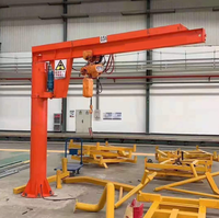 Prix de grue de potence au sol de vente chaude 500kg pour la grue de grue de potence de l'entrepôt fourni 3 tonnes