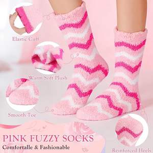 Calcetines de Mujer Afelpados, Gruesos, Cálidos, Suaves y Cómodos para Dormir en Invierno - Product Image 4