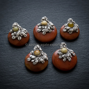 <b>Red</b> Jasper Tibetan Craft Fashion Pendants & Charms Elegant and Unique Jewelry Design - Product Image 2