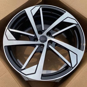 Jantes forgées en stock 18 19 20 21 pouces Noir brillant avec accents rouges 5x112 66,6 mm pour <span class=keywords><strong>Audi</strong></span> RS3 RS5 RS6 RS7 A3 A4 A5 A6 A7 - Product Image 3