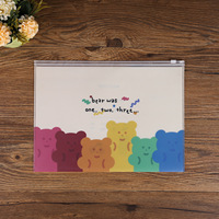 Carpeta de Archivo A4 con Cierre Hermético, Impermeable, Ecológica, con Certificación REACH, con Estampado de Bosque en PVC