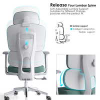 Chaise de bureau moderne de direction ergonomique, dossier complet, chaises de bureau en tissu de luxe à hauteur réglable