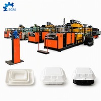 SHUANGJI Nouvelle Machine Automatique de Formage de Boîtes Alimentaires en Mousse PS, Contrôlée par PLC, Moteur et Pompe 380V 204kW, Haute Sécurité, Écologique, Haute Performance