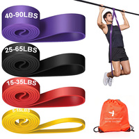 Bandas de Resistencia de Látex Mini Loop con Logotipo Personalizado Impreso, Juego de 5 Piezas, Bandas de Ejercicio para Fitness, Musculación y Fisioterapia
