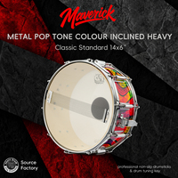 14 Inch Snare Drum Professional Acoustic Percussion Instrument with Heavy Duty Hardware for Stage Performance