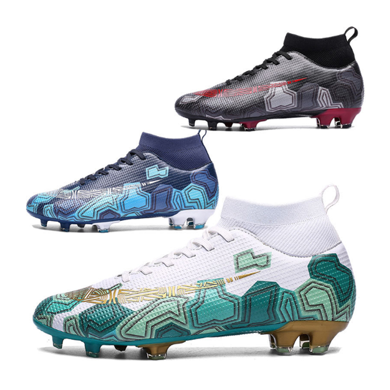 Высококачественная кожаная обувь для футбола, мужские профессиональные фабричные футбольные бутсы для мужчин