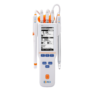 เครื่องวิเคราะห์พารามิเตอร์แบบพกพา M310F-A วัดค่า PH/EC/ISE/อุณหภูมิ (mV/pX/ความต้านทาน/ TDS/ความเค็ม) - Product Image 1