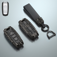 Métal robuste avec couvercle de porte-clés de voiture en silicone avec porte-clés Compatible avec Geely Emgrand Ec7 Proton X70 2018