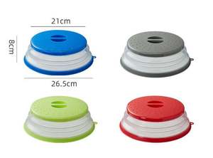 Penutup alat dapur tahan panas, peralatan dapur mencegah percikan makanan magnetik penutup piring Oven Microwave - Product Image 6