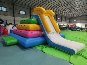 <span class=keywords><strong>Parc</strong></span> aquatique flottant gonflable avec parcours d'obstacles 40x30m en bâche PVC, capacité supérieure à 500kg, garantie 3-5 ans - Product Image 2