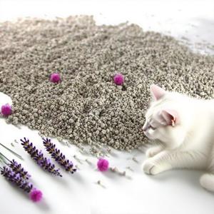 Arena de bentonita para gatos premium a un precio económico con fragancia de fruta, grumos duros de aglomeración rápida hechos de bentonita de sodio - Product Image 2