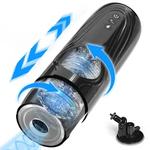 Giovani temporali stimolazione del pene per adulti sensoriale automatico maschio masturbatore tazza 7 modalità mani libere elettrico silenzioso ABS/TPE - Product Image 1