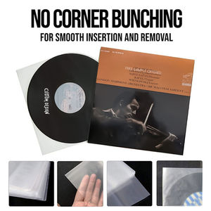 Sac sous vide en plastique recyclable de 7 à 12 pouces, double pochette pour disque vinyle, antistatique, intérieur et extérieur, pour pochette d'album, inclus - Product Image 4