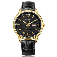 Reloj Mecánico Miyota Personalizado para Hombre, Estilo Simple, Caja de Acero Inoxidable, Manecillas Superluminosas, Correa de Cuero, Automático