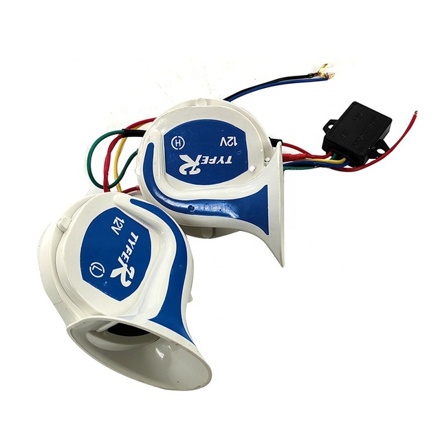12v 115db High Quality Electric Snail Car Horn Claxon 18 Sounds Car Truck Vehicle Horns Motorcycle Horn