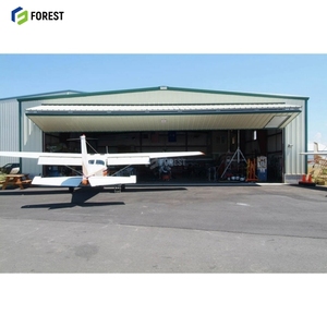 Hangar Prefabricado de Acero de Alta Resistencia para Aviones con Apertura Libre de 50 m, Estructura de Rejilla de Gran Luz, Servicios de Soldadura y Doblado - Product Image 2